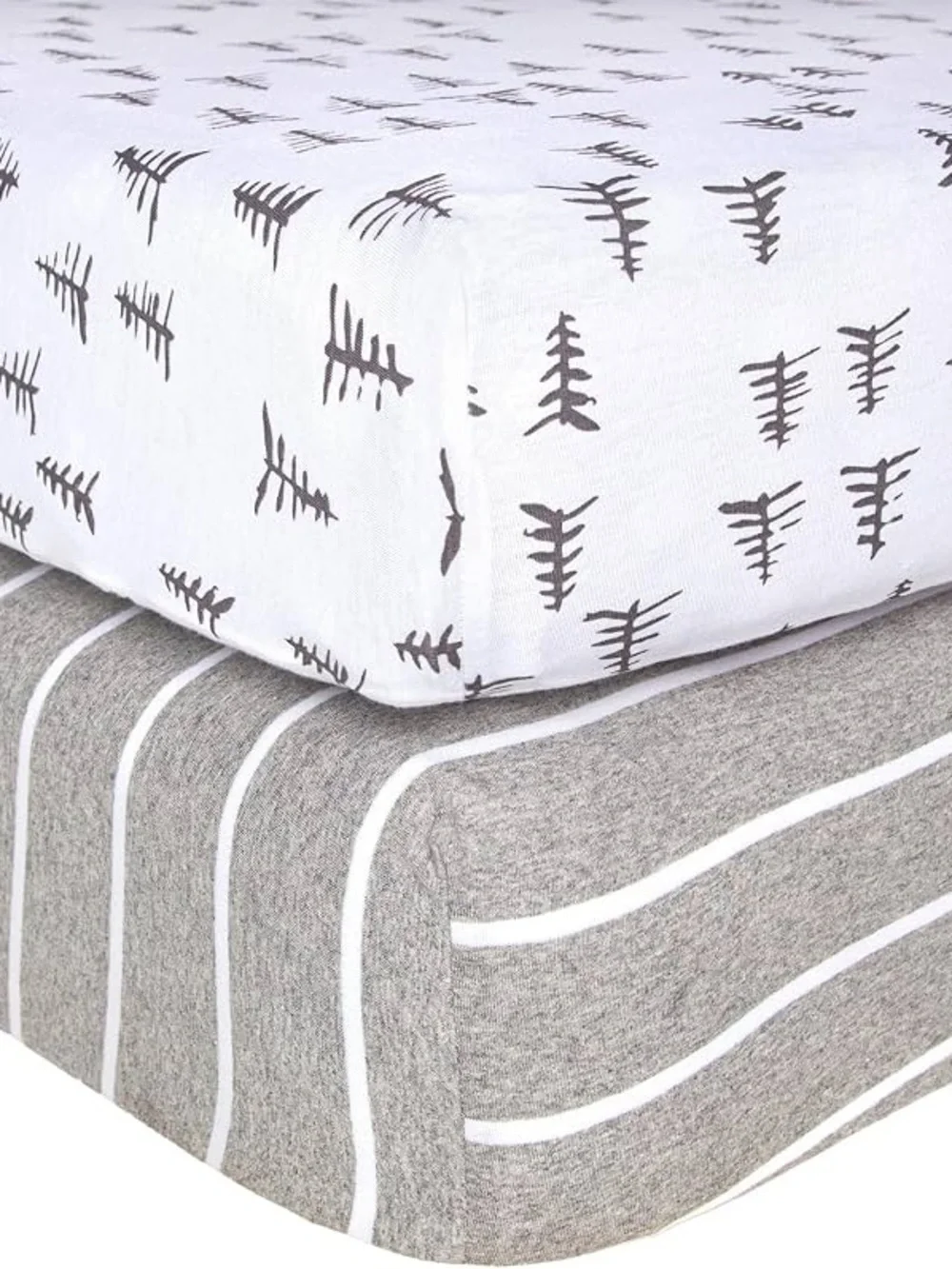 NIB Burt's Bees Baby Essential Organic Cotton Fitted Crib Sheet Set of 2